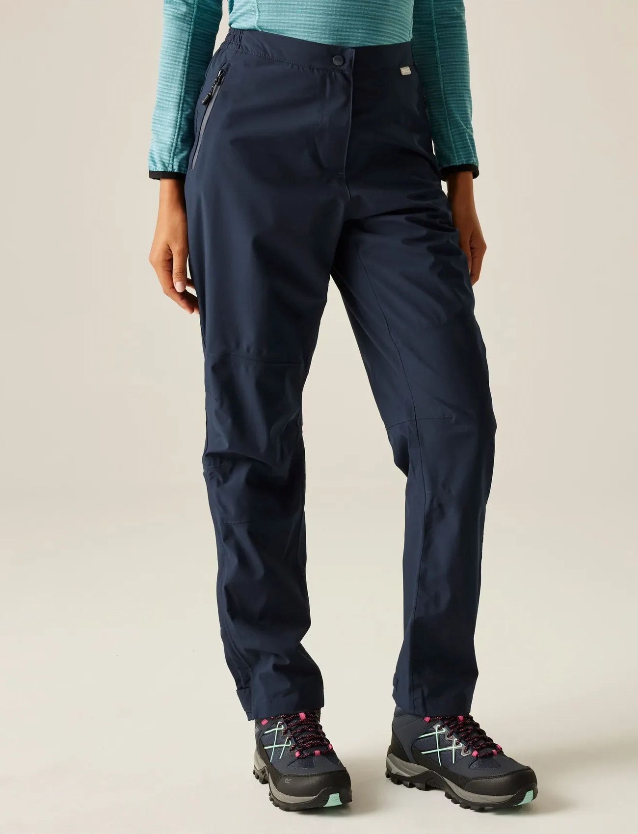 Regatta Wmns Highton Stretch Overtrouser, M, Navy, Sport Overtøj > Sport Outdoor Pants, Dame