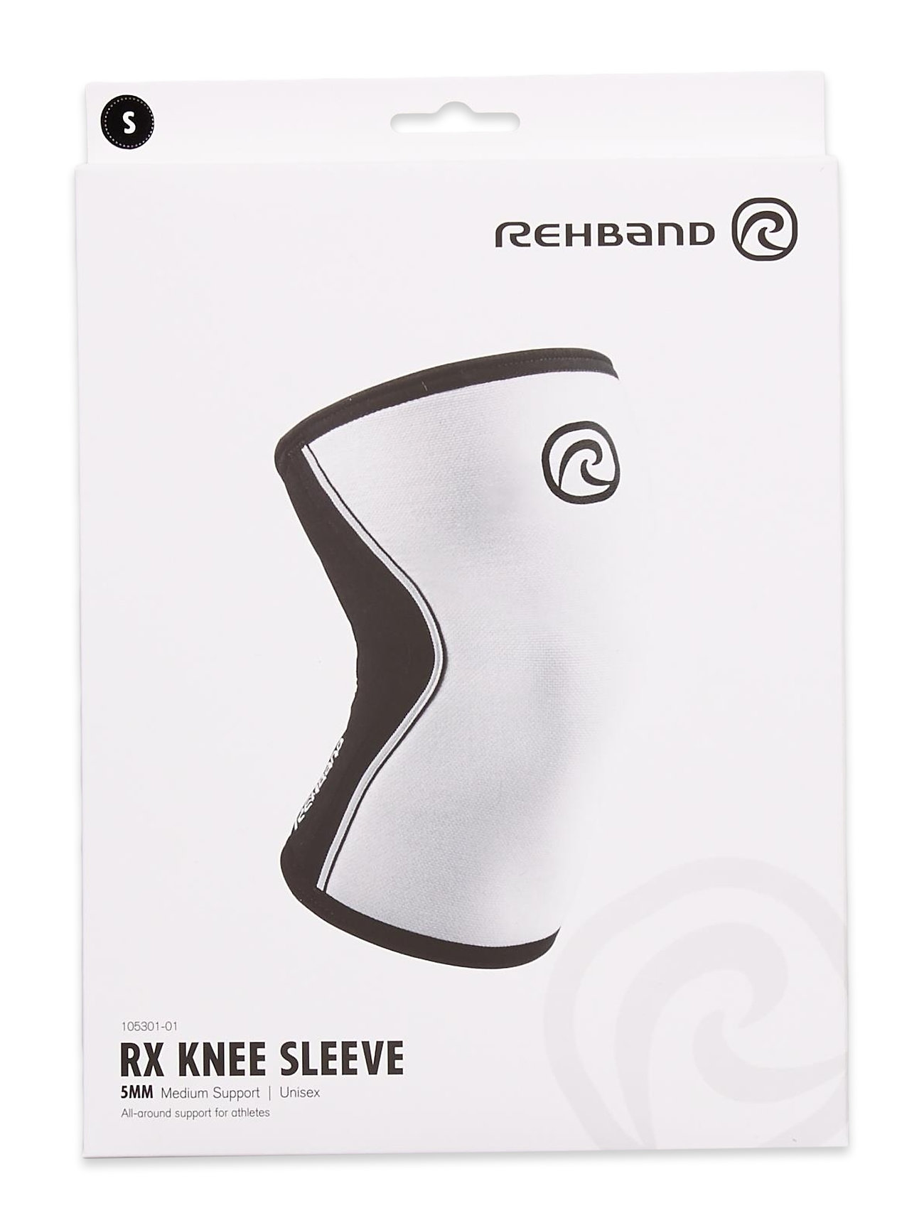 Rx Knee-Sleeve 5mm Accessories Sports Equipment Braces & Supports Knee Support Valkoinen Rehband