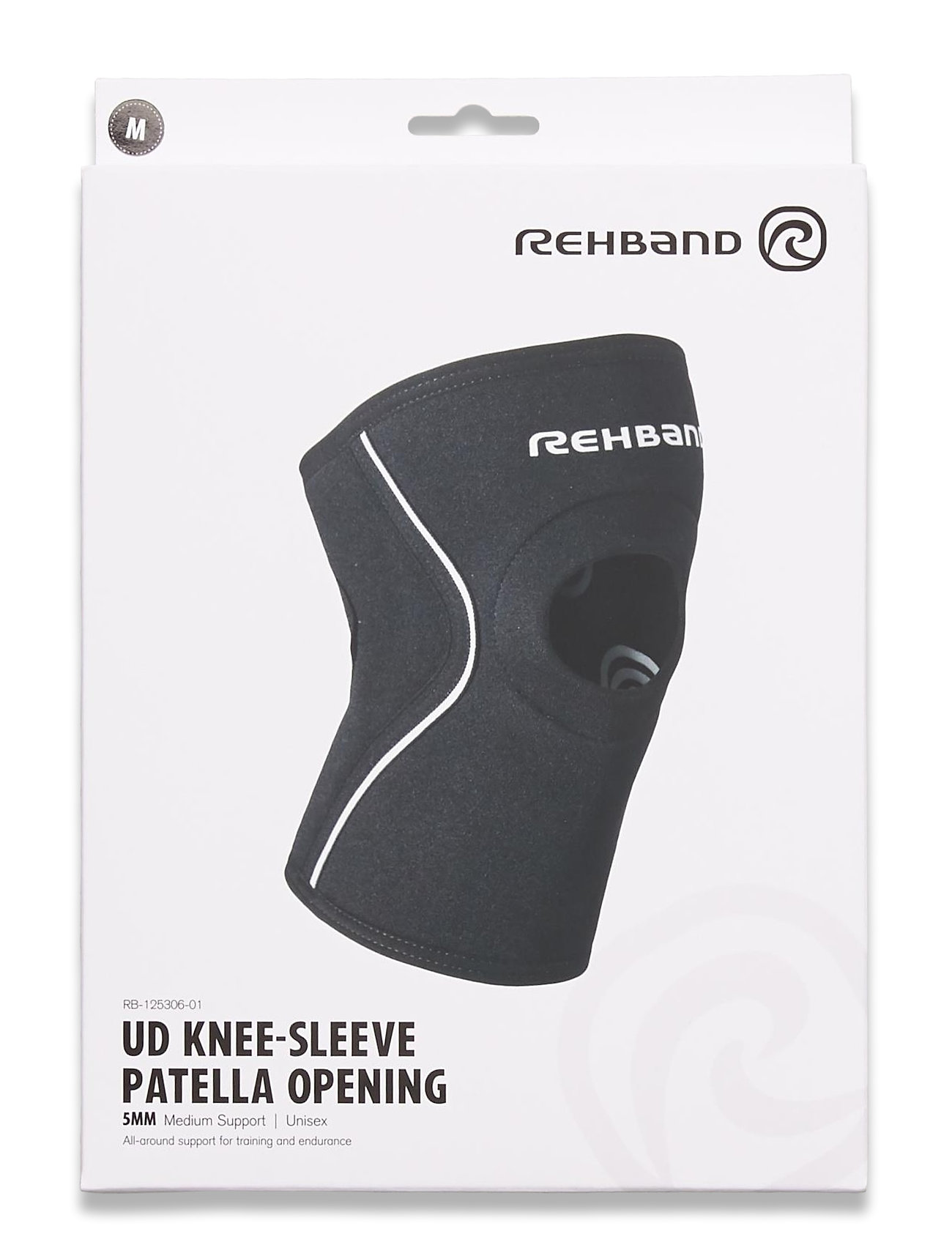 Ud Knee-Sleeve Patella Open 5mm Accessories Sports Equipment Braces & Supports Knee Support Musta Rehband