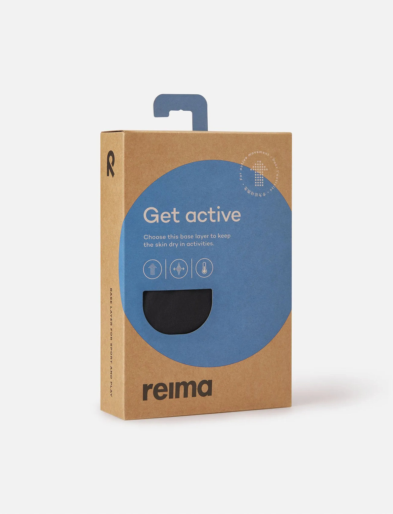 Reima Base Layer Set, Sportti, 104, Black, Basislag > Baselayer-Sæt, Børn