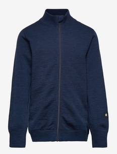 Kids' wool sweat jacket Mahin - sweatshirts - navy