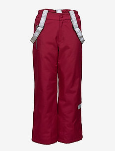 Kids' ski trousers Kiddo Lightning - vinterbukser - red