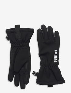 Kids' softshell gloves Tehden - rękawiczki z palcami - black