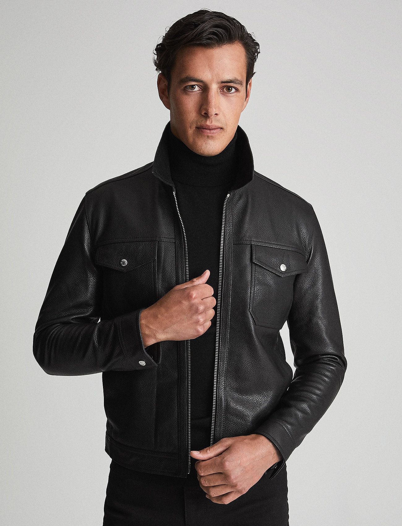 cooper leather motorcycle jacket