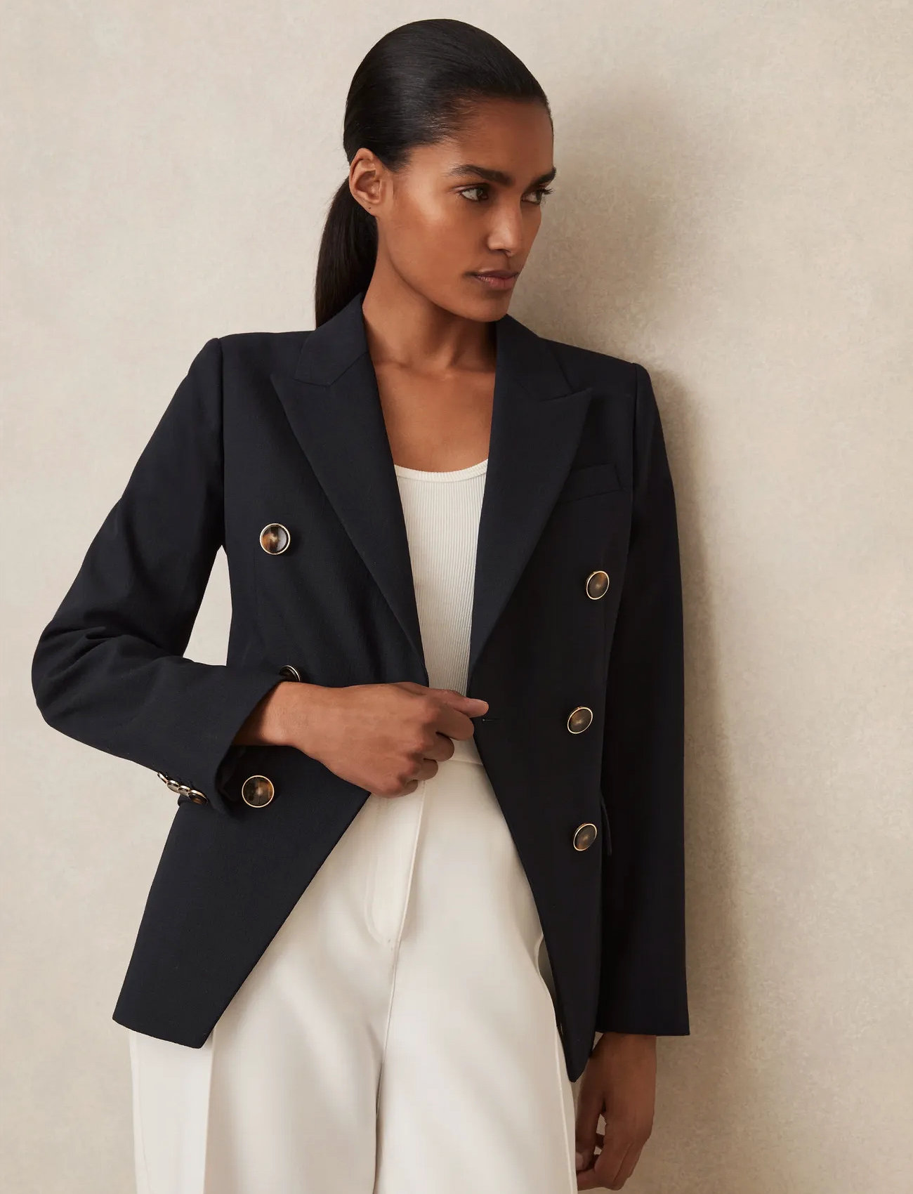 Reiss Lia, 34, Navy, Blazere > Dobbeltradede Blazere, Dame