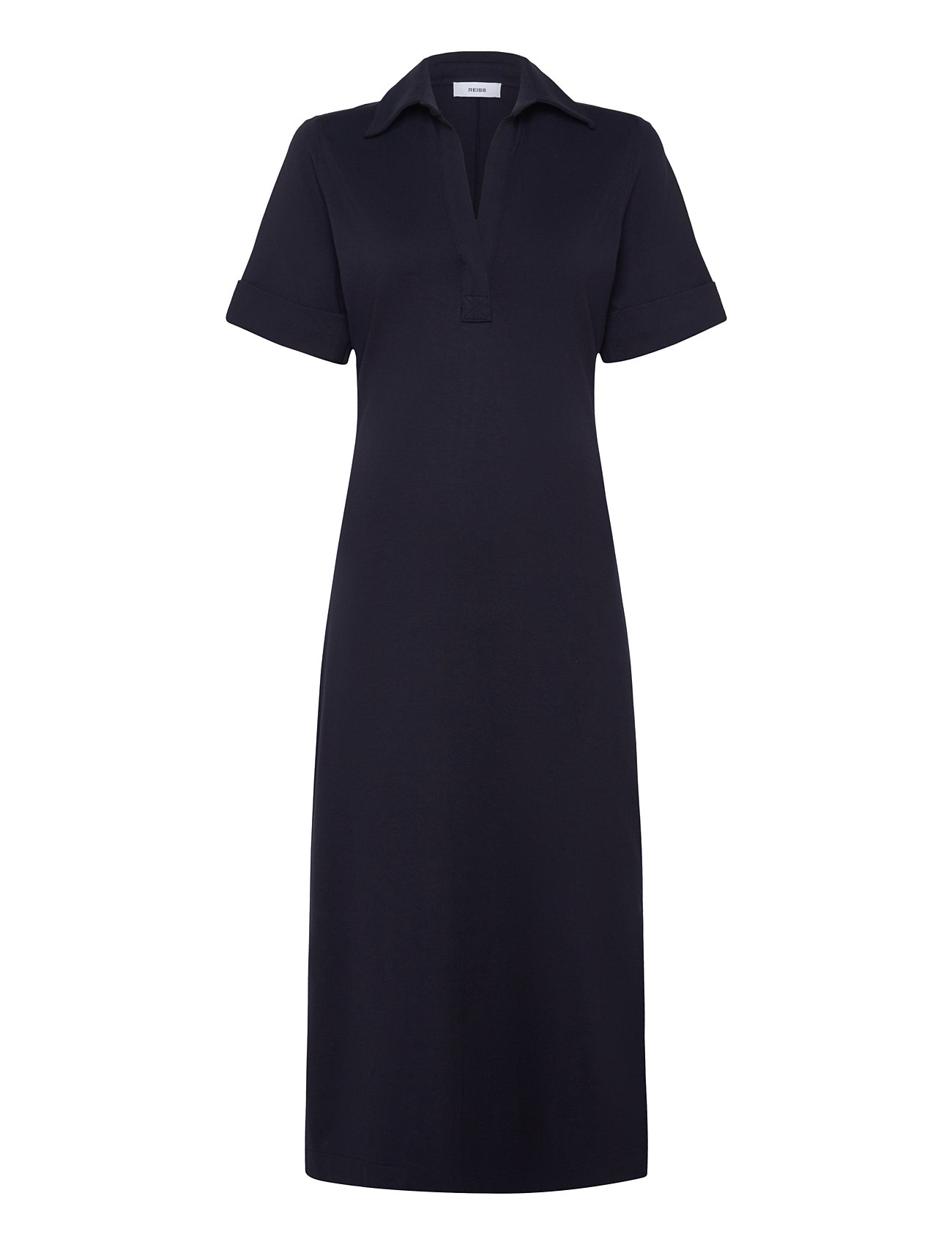 Astrid Knelang Kjole Navy Reiss