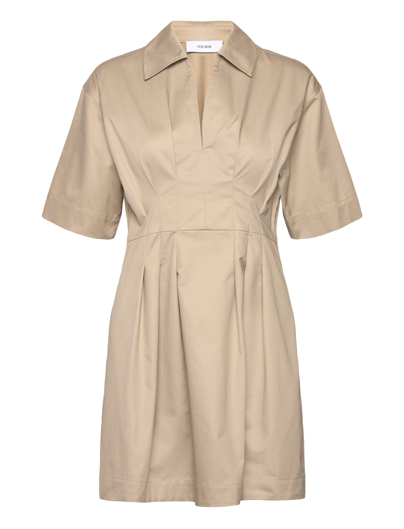 Rosalie Kort Kjole Beige Reiss