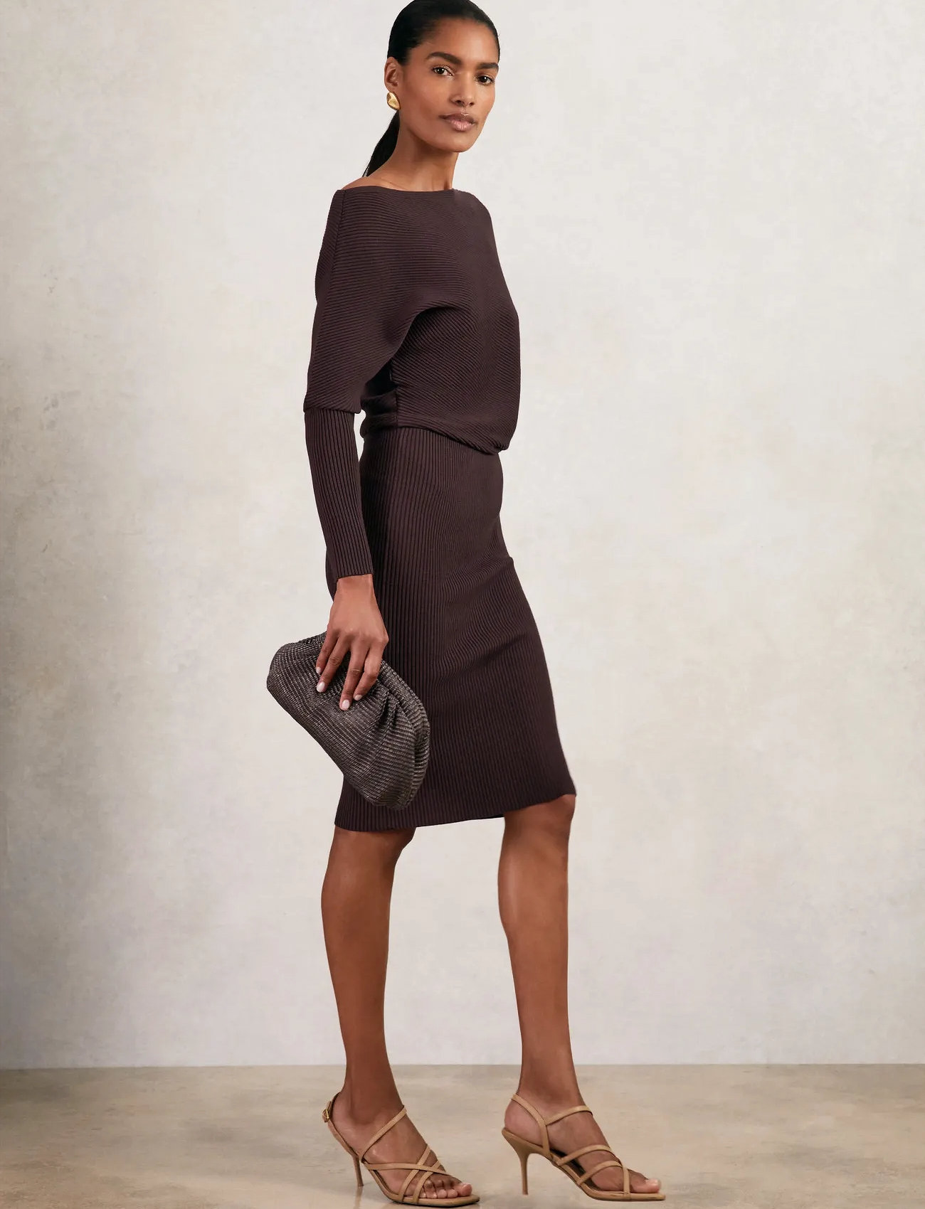Reiss Lara, XL, Burgundy, Kjoler > Kort Kjole, Dame