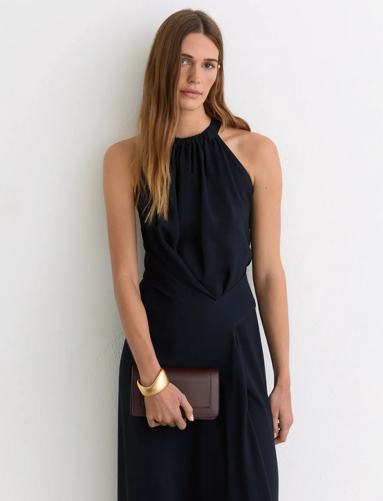 Reiss Maeve, 38, Navy, Kjoler > Maxikjole, Dame