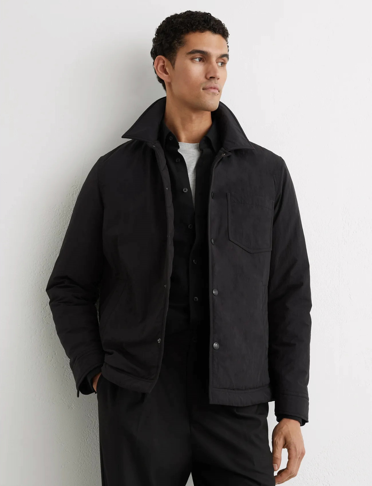 Reiss Vasey, S, Black, Skjorter > Afslappet Shirts, Herre