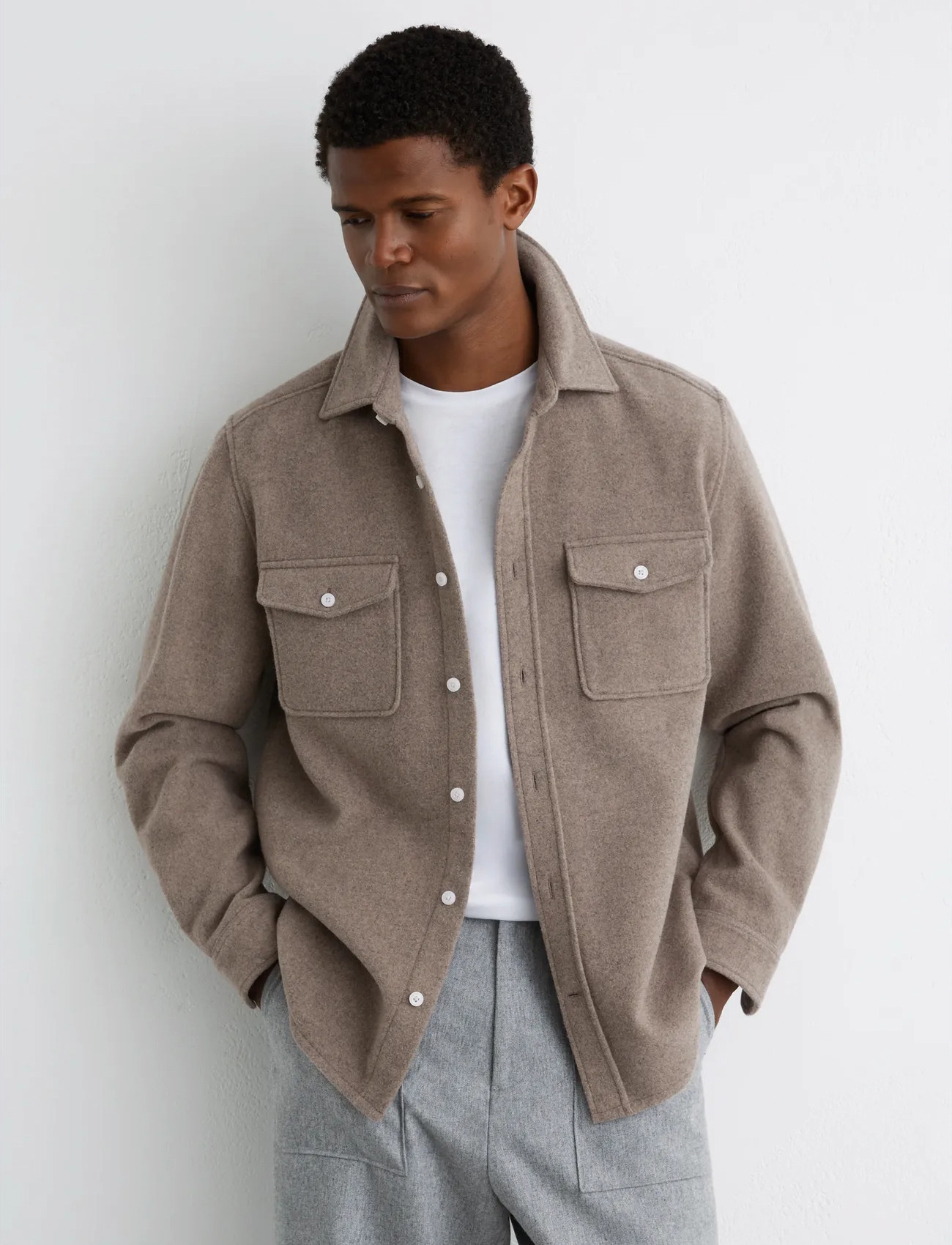 Reiss Demari, M, Brown, Jakker > Uldjakker, Herre