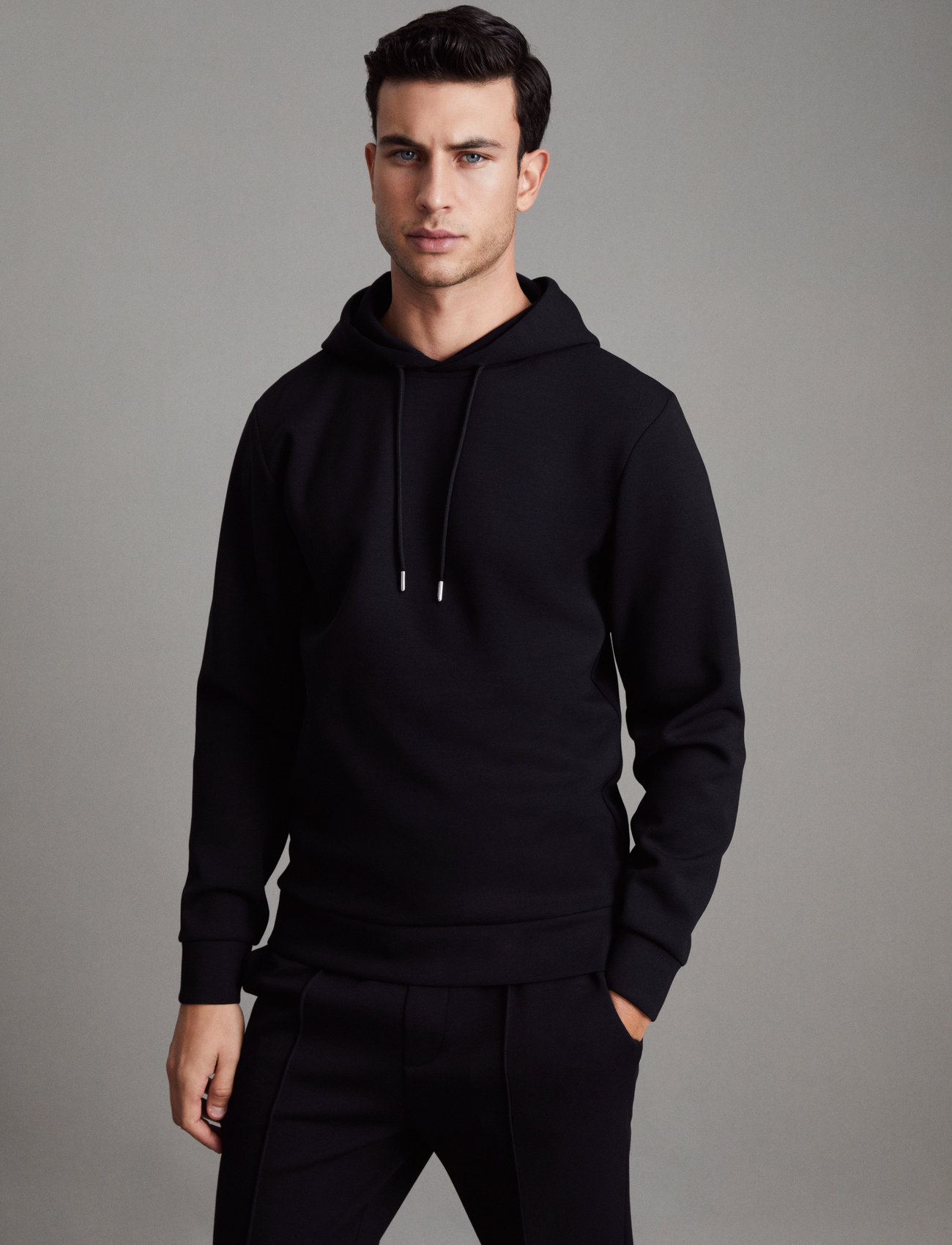 Reiss Fabien, S, Navy, Sweatshirts & Hættetrøjer > Hættetrøjer, Herre