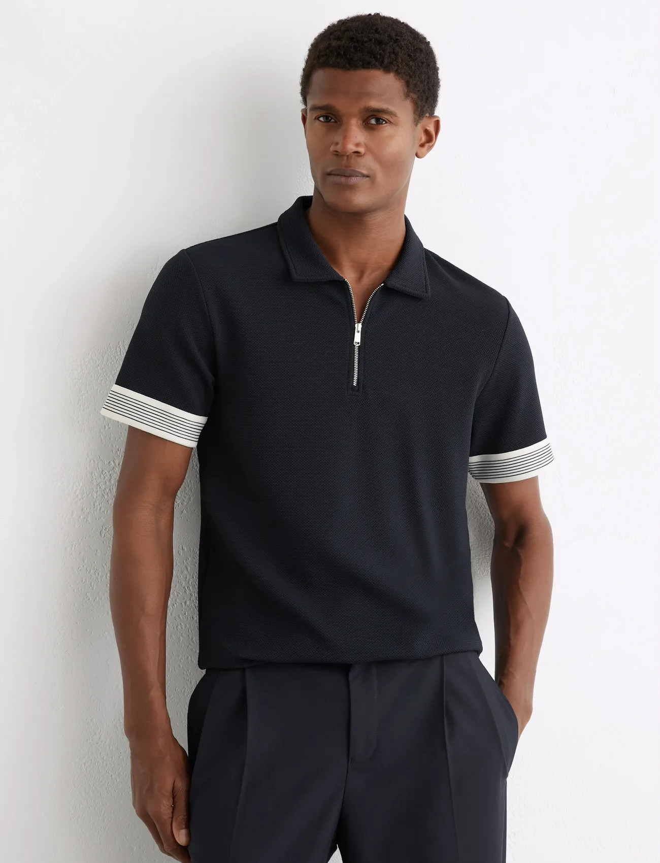 Reiss Bruno, S, Navy, Poloer > Kortærmede, Herre