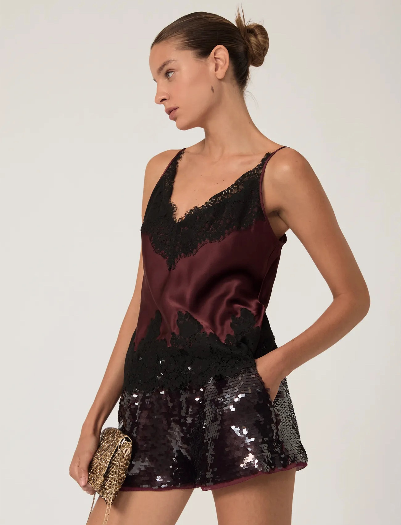 Reiss Rowan, 42, Black, T-Shirts & Toppe > Uden Ærmer, Dame