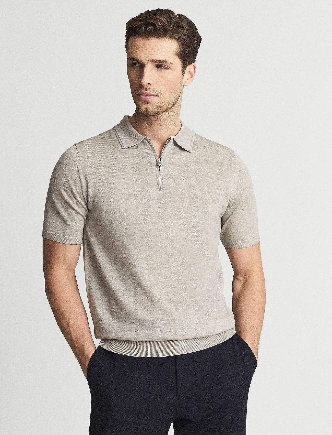 reiss white polo