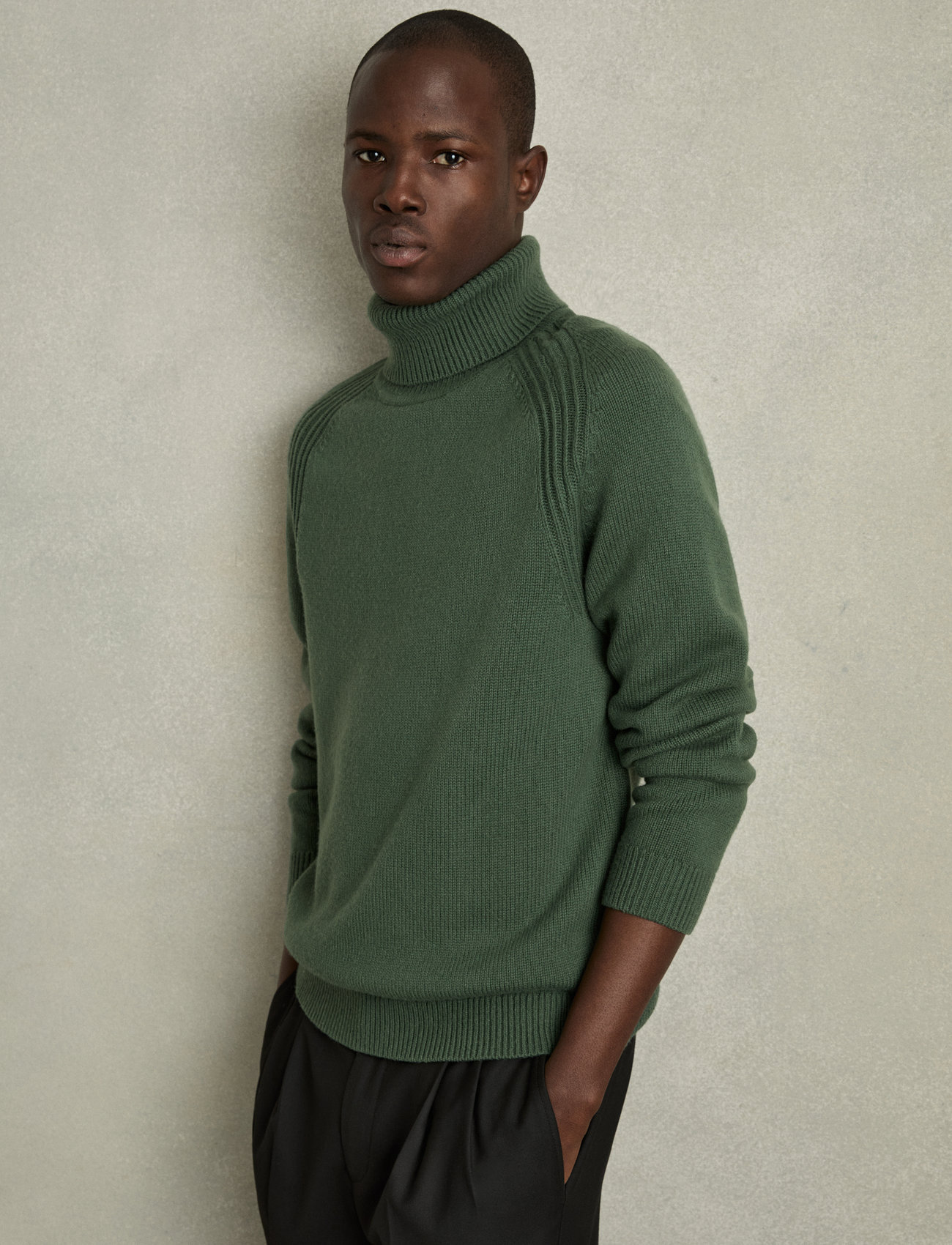 Reiss Stratus, S, Green, Strik > Rullekraves, Herre
