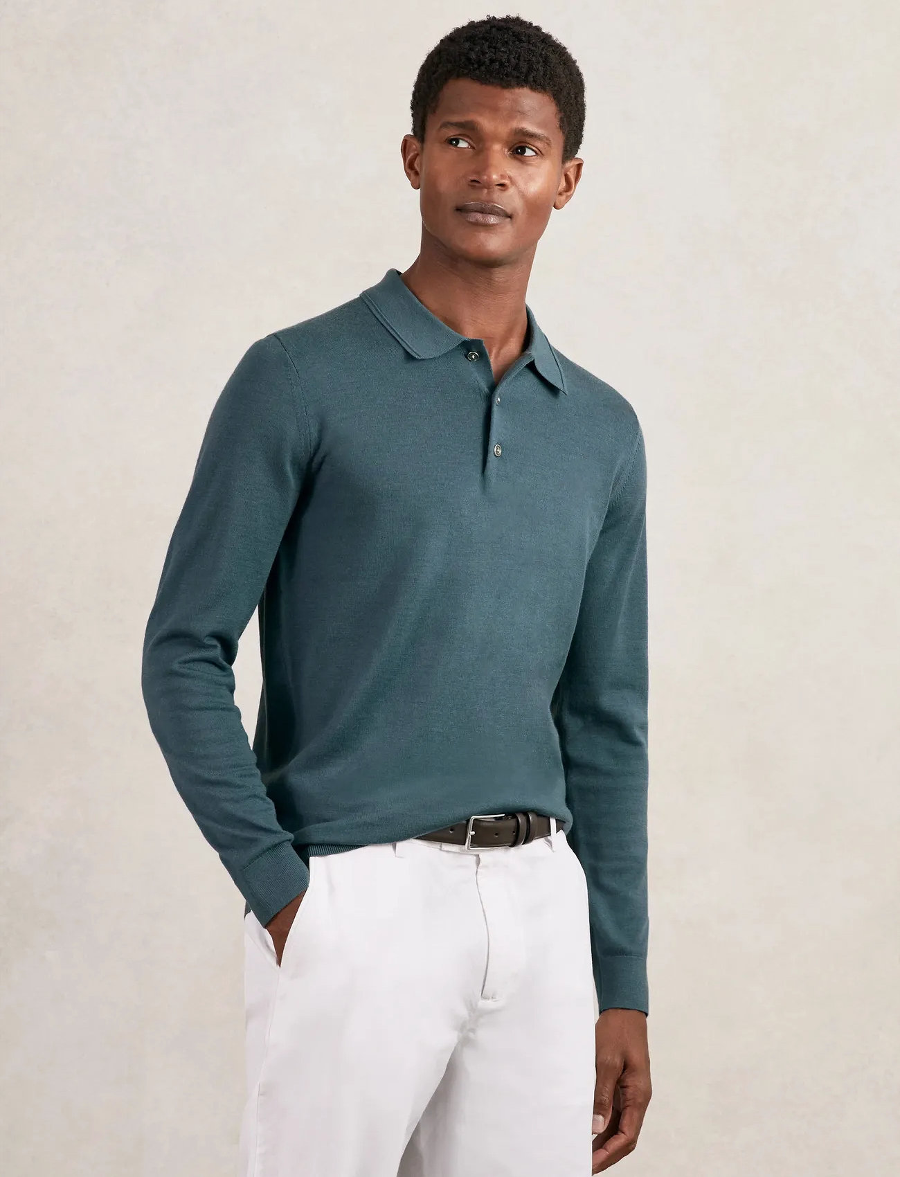 Reiss Trafford, M, Green, Poloer > Langærmede, Herre