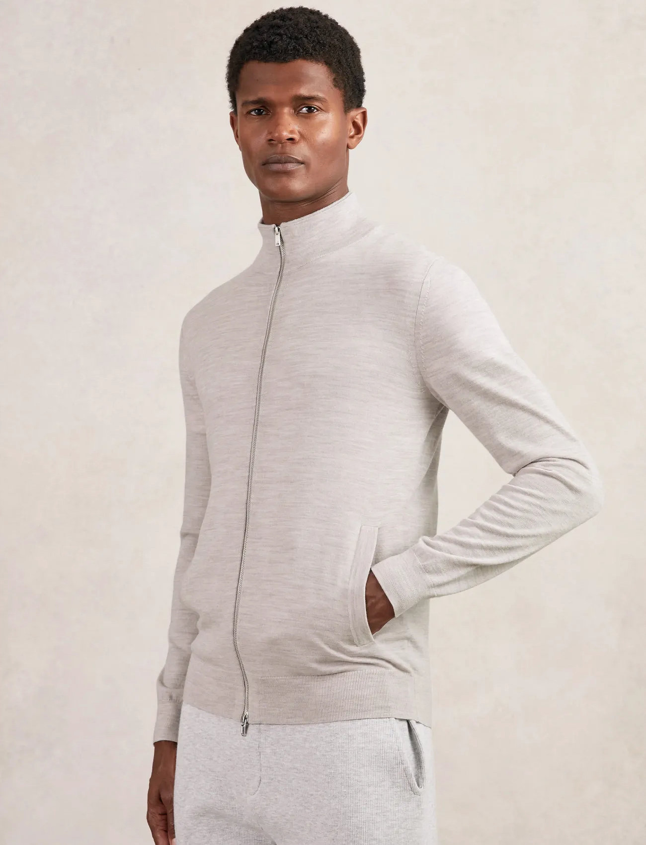 Reiss Hampshire, S, Grey, Strik > Cardigans, Herre