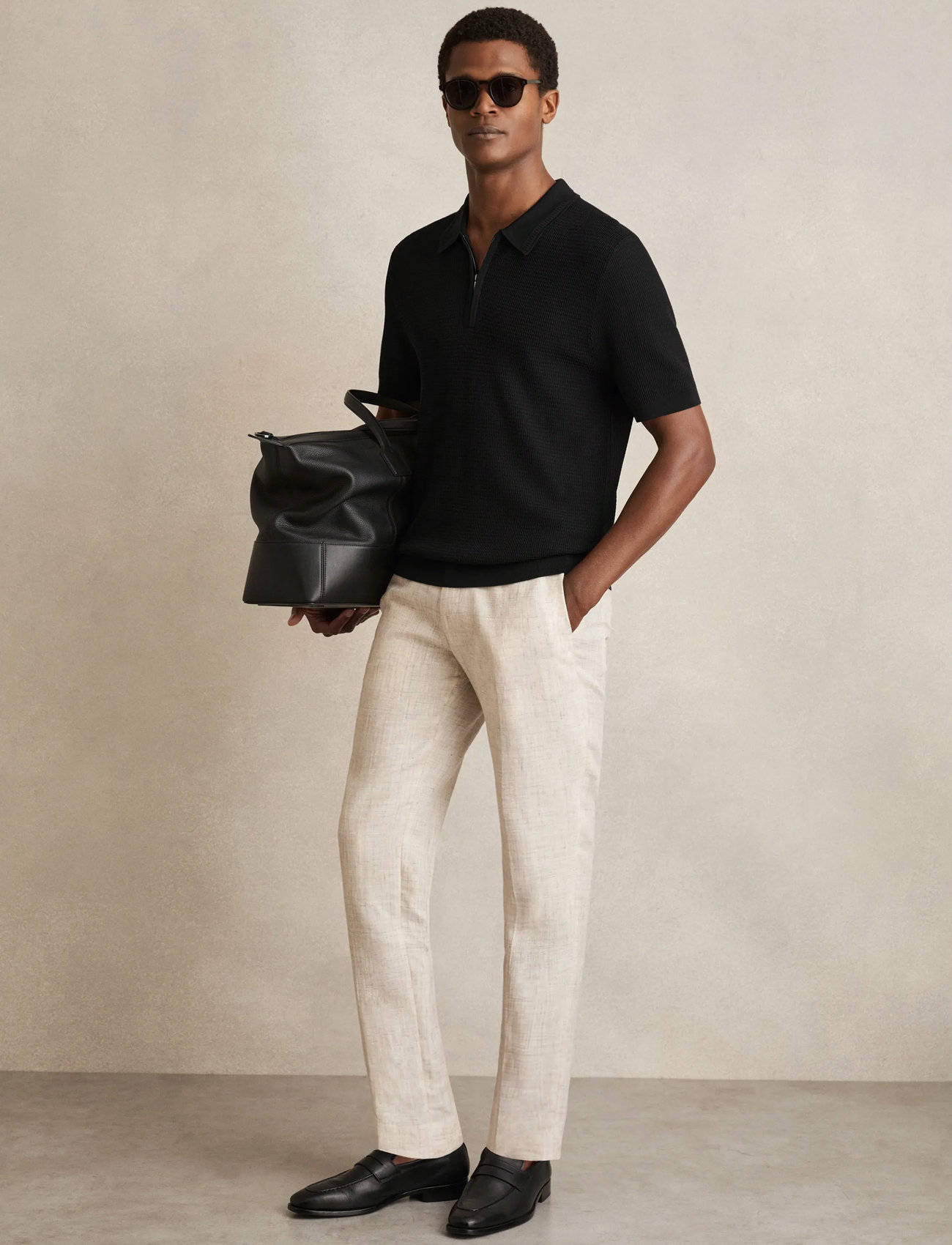 Reiss Regis, M, Black, Poloer > Kortærmede, Herre