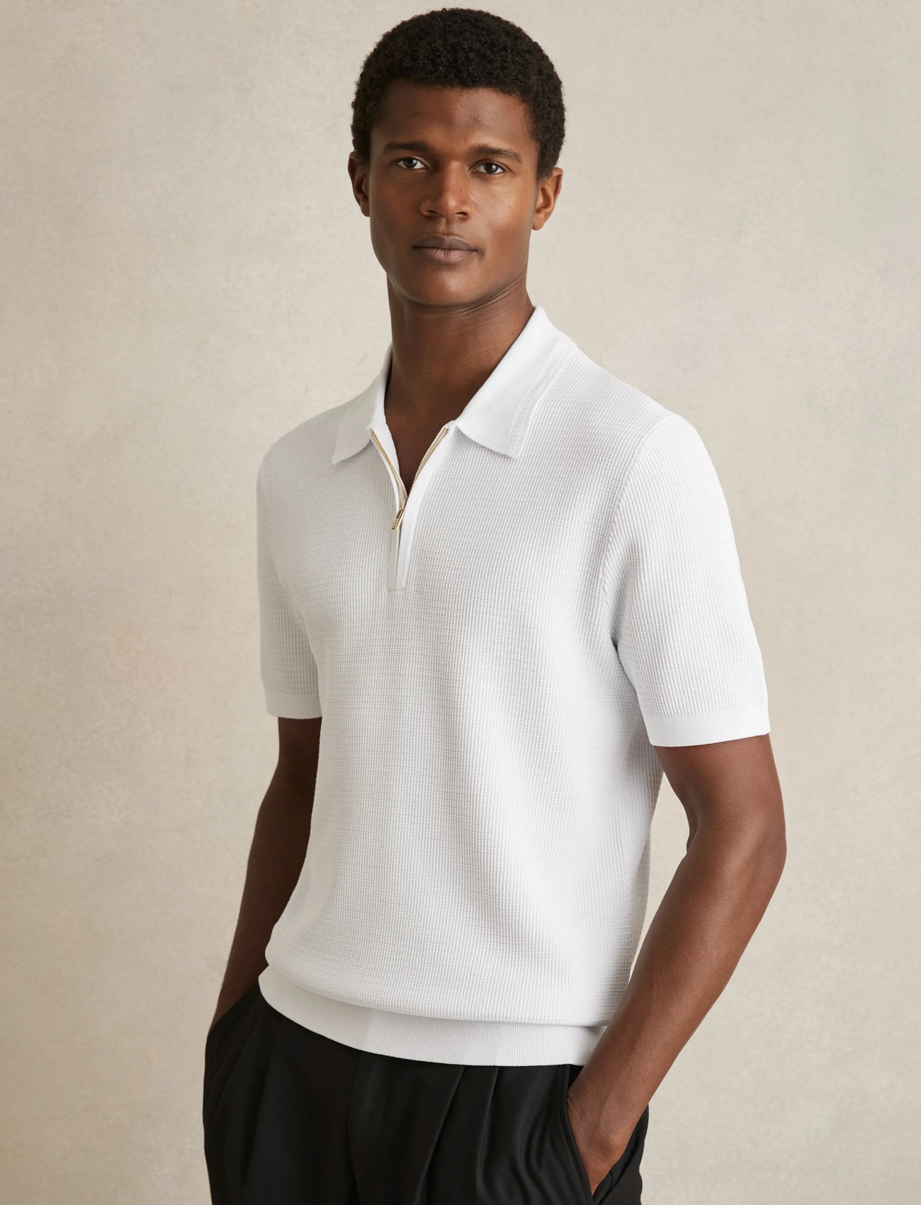 Reiss Regis, L, White, Poloer > Kortærmede, Herre