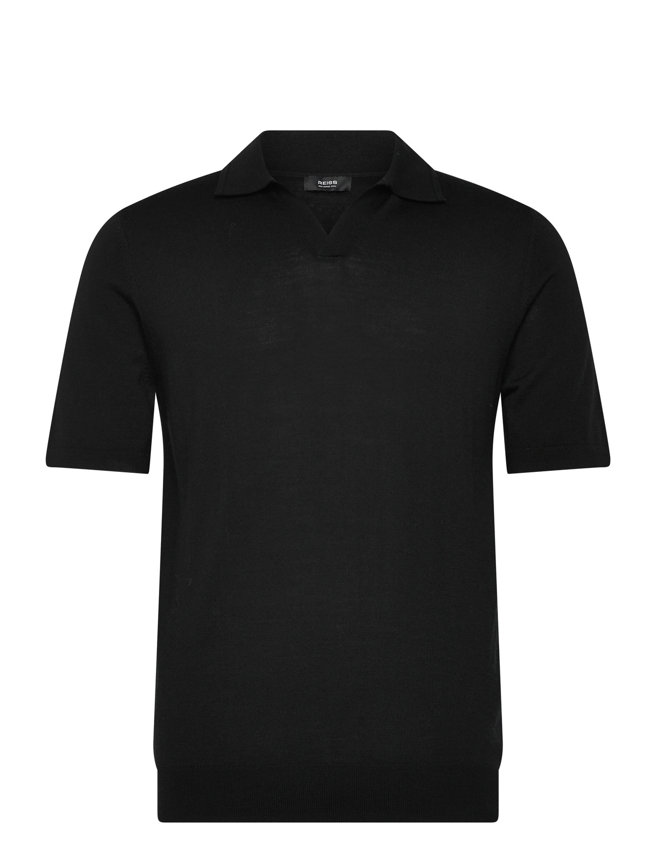 Reiss Duchie, M, Black, Strik > Kortærmede Strikkede Poloer, Herre