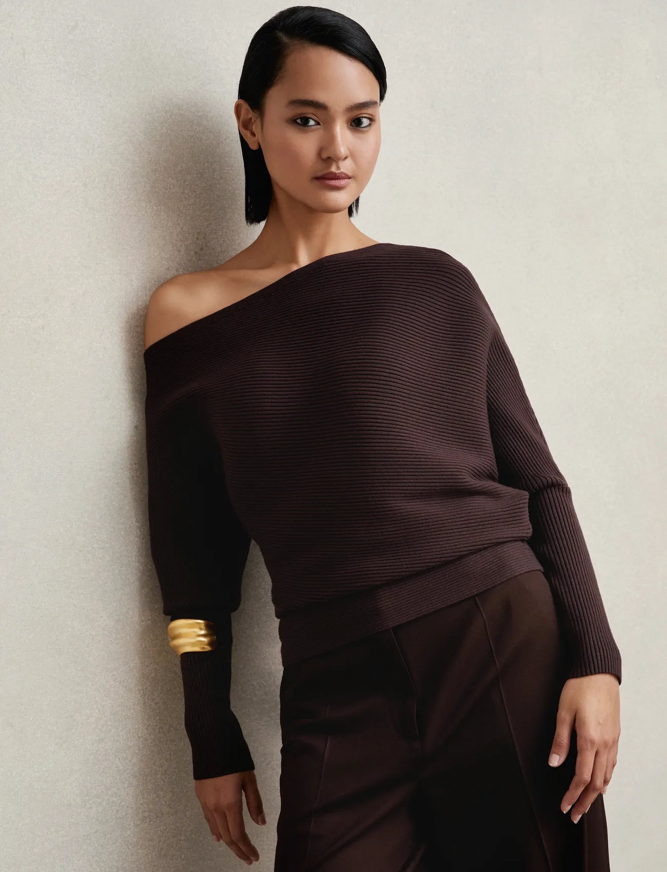 Reiss Lorna, L, Purple, Strik > Trøjer, Dame