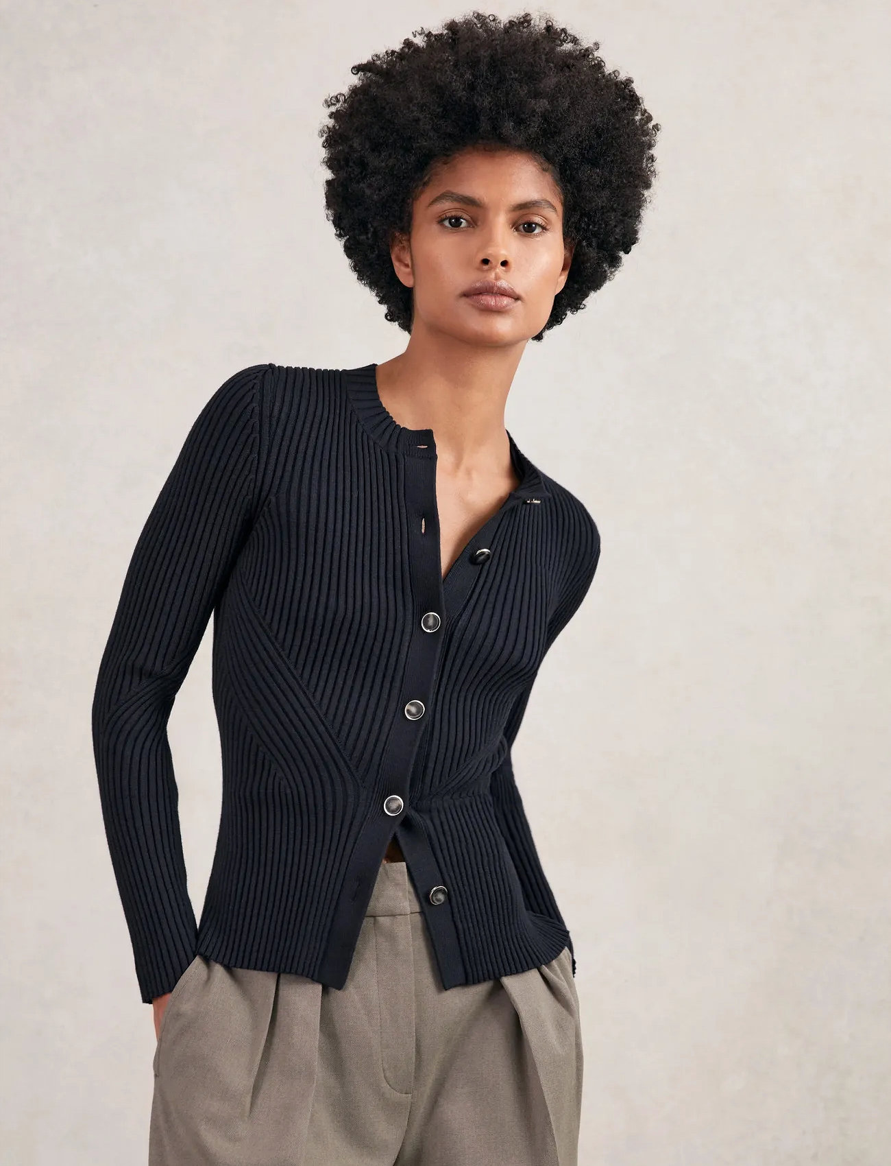 Reiss Tula, L, Navy, Strik > Cardigans, Dame