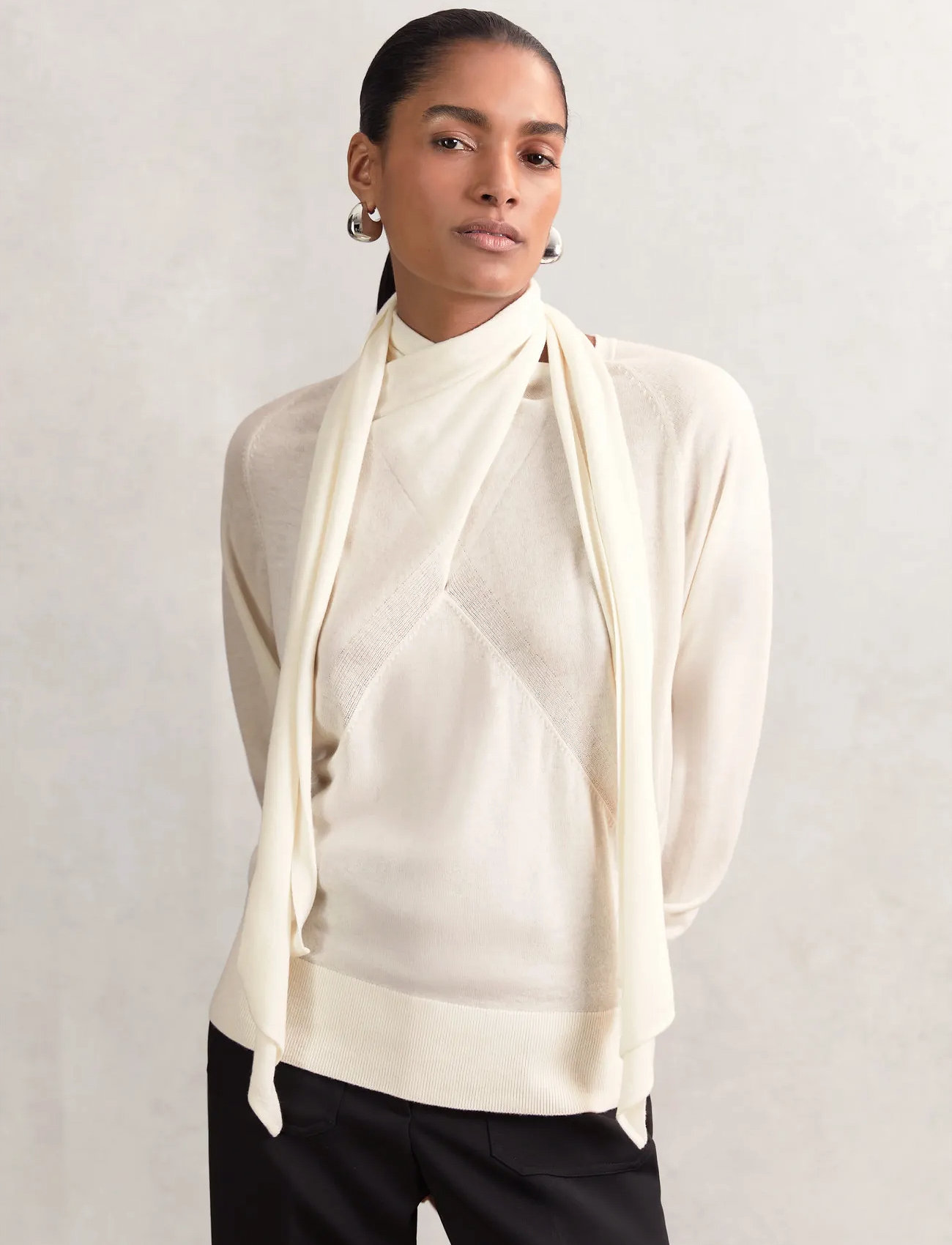 Reiss Alexis, M, Cream, Strik > Trøjer, Dame