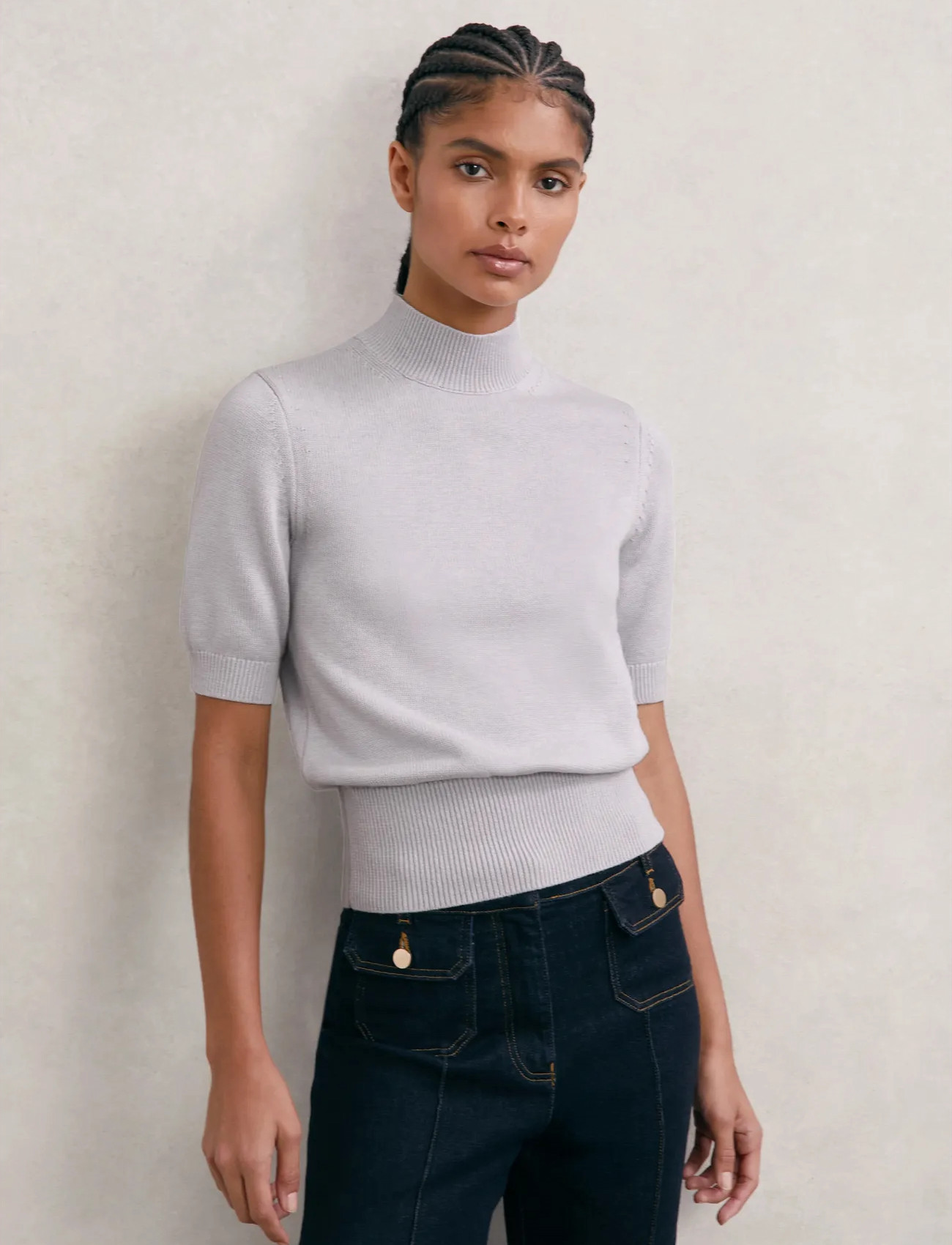 Reiss Aria, XS, Grey, Strik > Trøjer, Dame