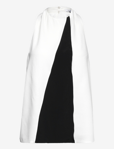 SHARON - blouses zonder mouwen - black/white