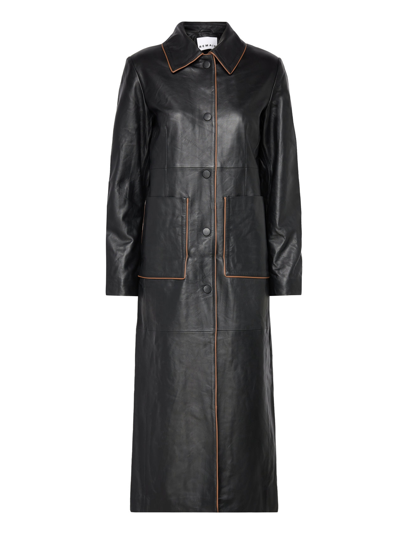 kleurstof Masaccio Interpersoonlijk REMAIN Birger Christensen Leather Semi-fitted Coat - Leren jassen -  Boozt.com