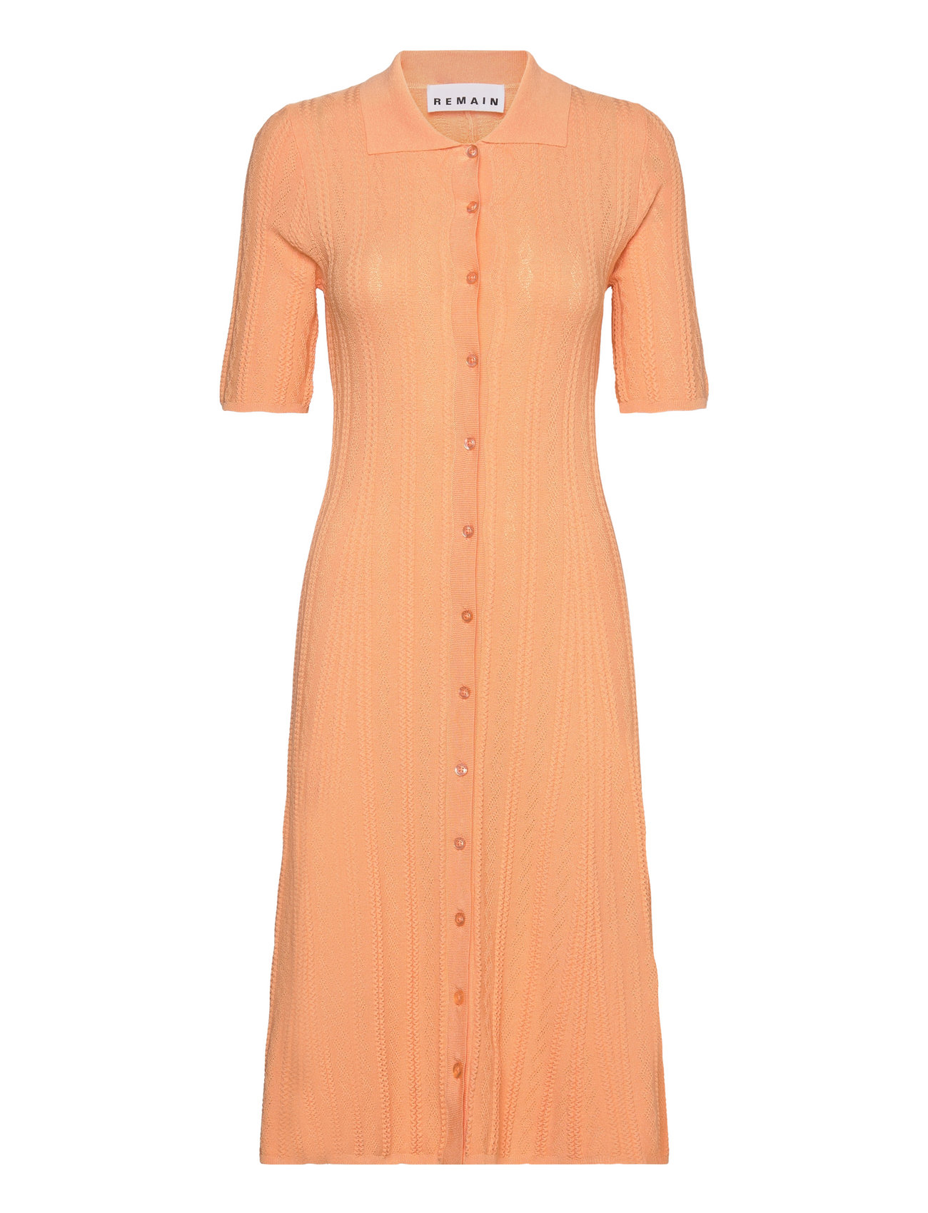 REMAIN Birger Christensen Short Polo Dress Orange