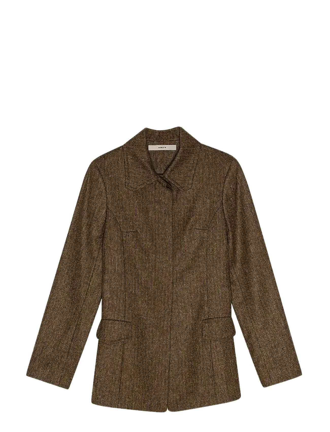 REMAIN BIRGER CHRISTENSEN Fitted Herringbone Blazer Braun - 36 - Damen