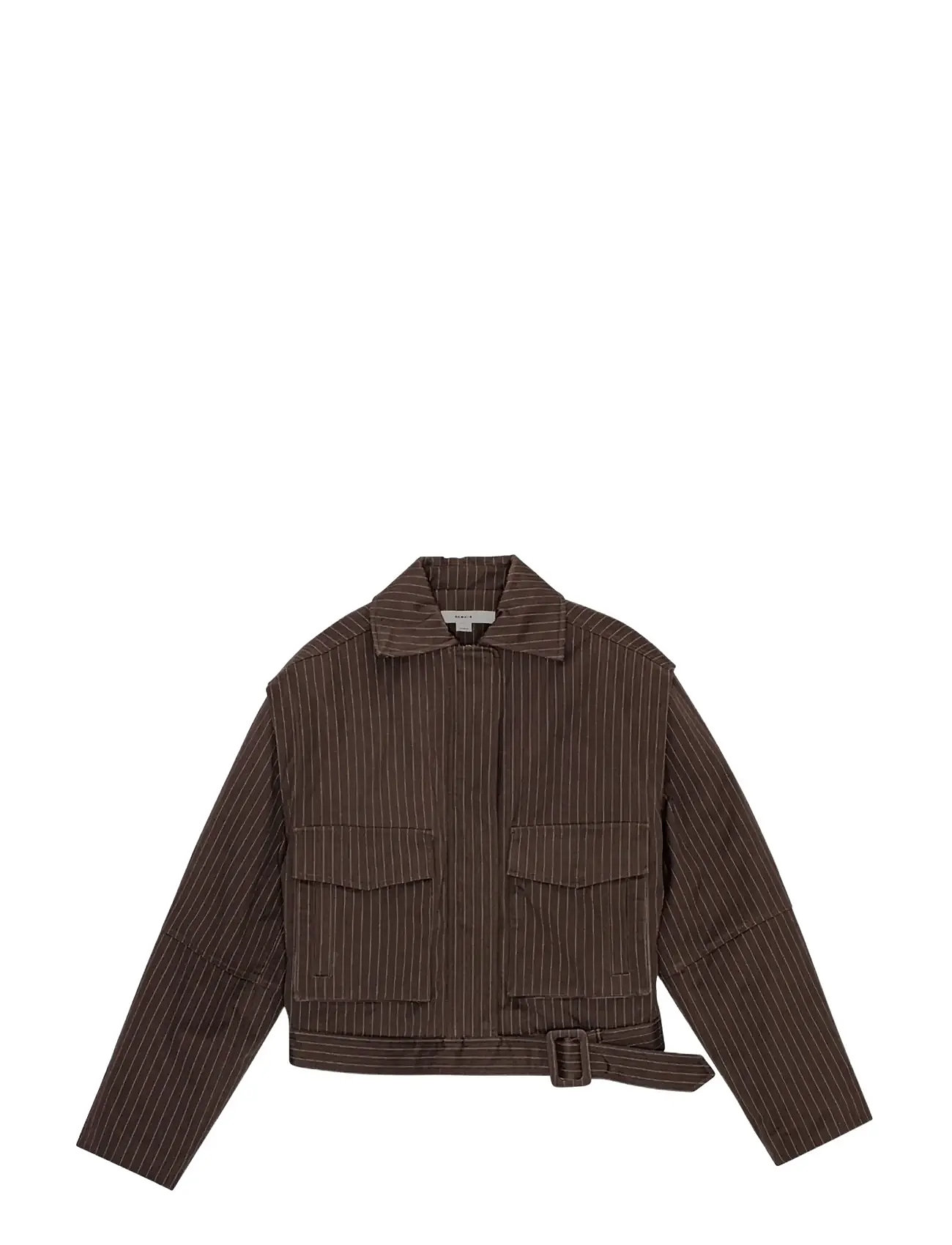 REMAIN BIRGER CHRISTENSEN Gestreift Bomber Jacke Braun - 34 - Damen