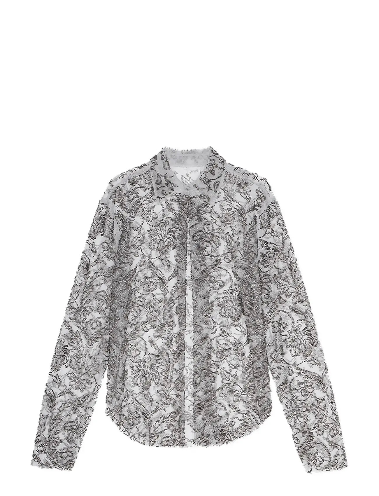 REMAIN BIRGER CHRISTENSEN Open Front Shirt Grau - 40 - Damen