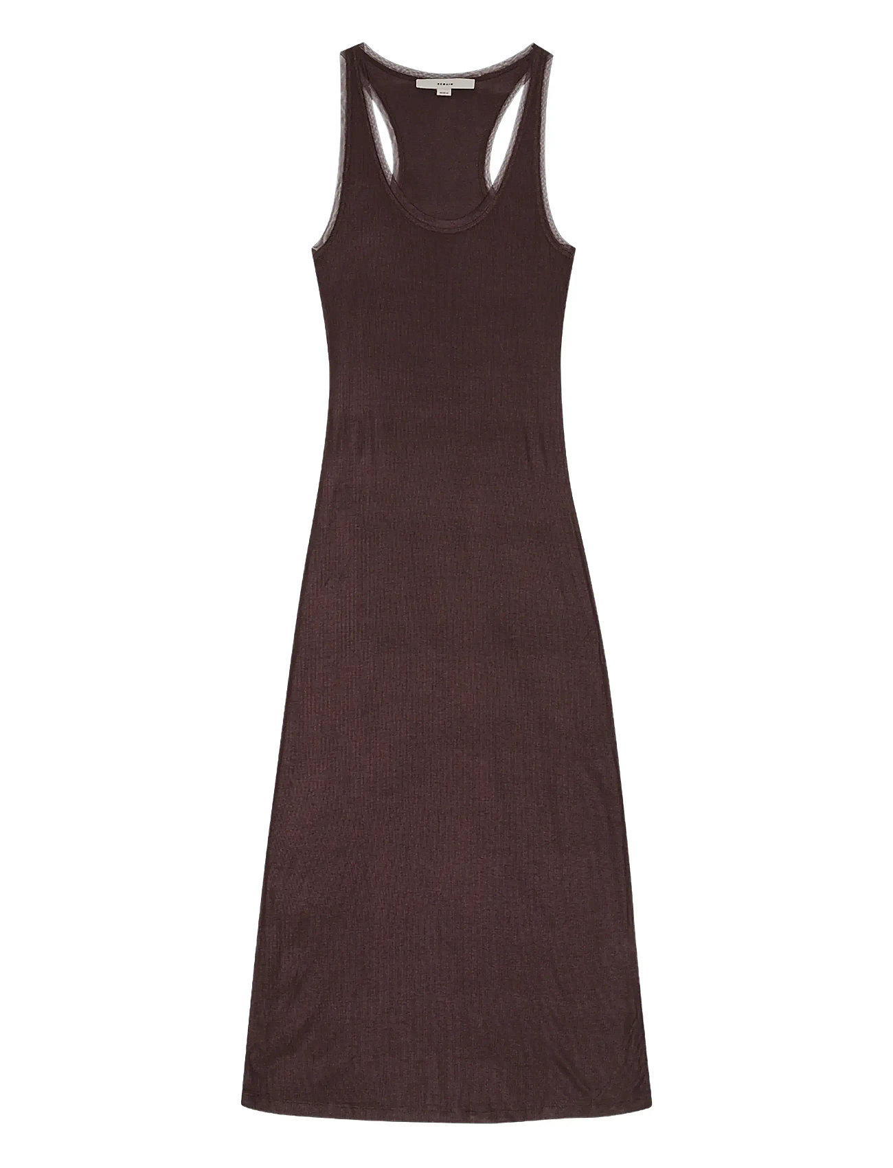 REMAIN BIRGER CHRISTENSEN Mesh Trim Kleid Braun - 38 - Damen