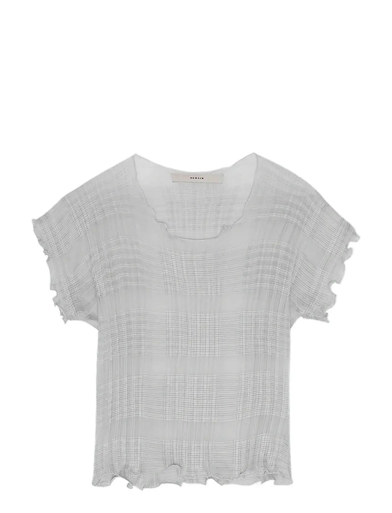 REMAIN BIRGER CHRISTENSEN Pleated Chiffon Oberteil Grau - 36 - Damen