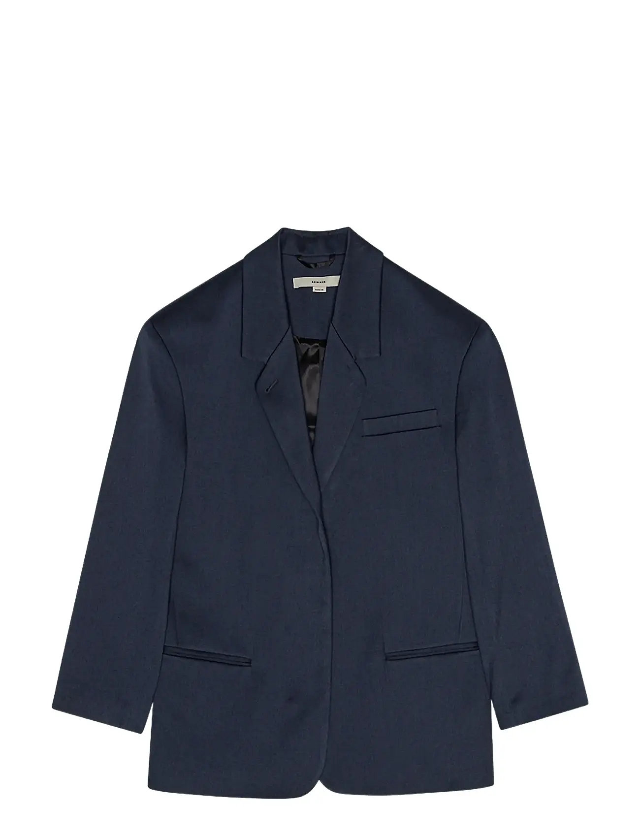REMAIN Birger Christensen Oversized Blazer, 36, Navy, Blazere > Enkeltradede Blazere, Dame