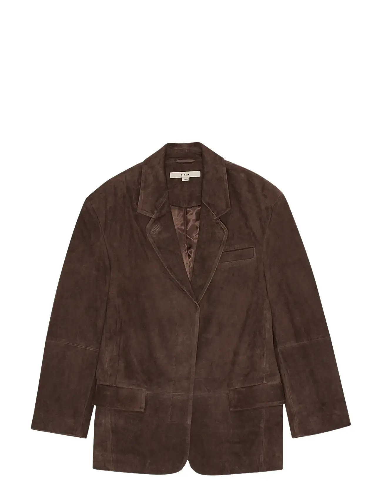 REMAIN BIRGER CHRISTENSEN Oversized Wildleder Blazer Braun - 38 - Damen