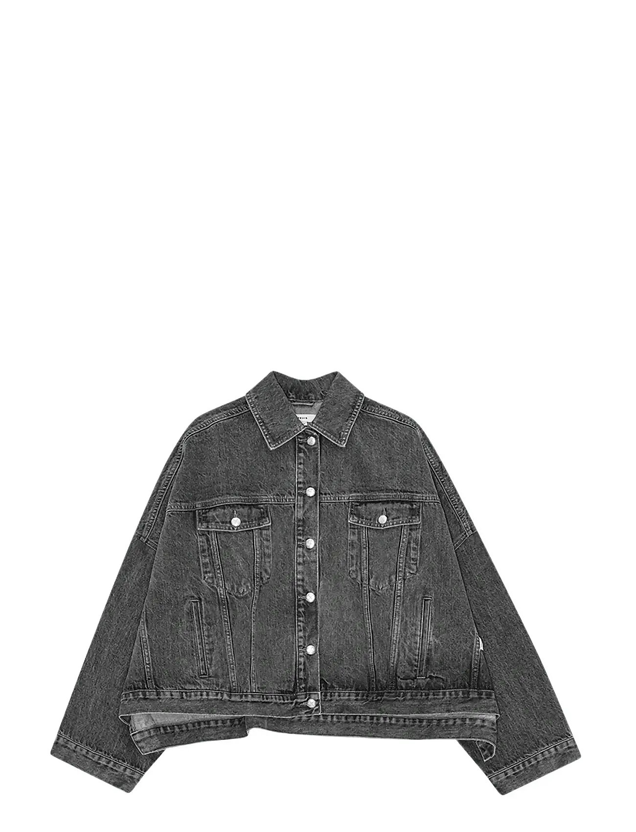 REMAIN BIRGER CHRISTENSEN Drapy Back Denim Jacke Grau - 40 - Damen