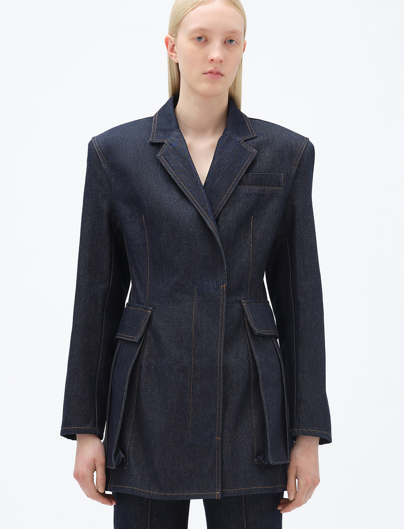 REMAIN Birger Christensen Slim Denim Blazer (RBCOTA502036302 REMAIN Birger Christensen Slim Denim Blazer (RBCOTA502036302