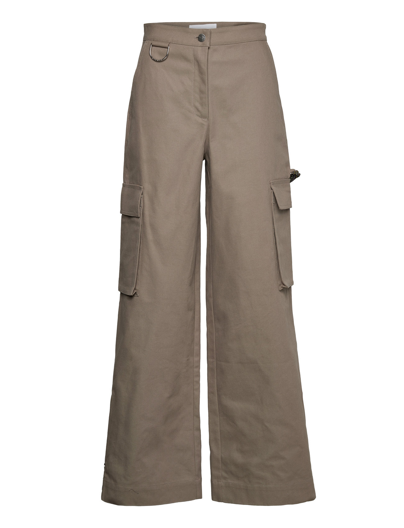 Canvas Wide Cargo Pants Beige REMAIN Birger Christensen