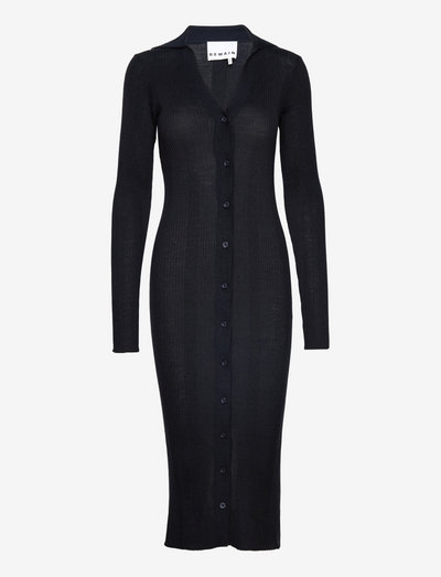 Dress Refined Merino Wool - midi dresses - navy blazer