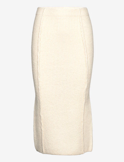 Skirt Soft Knit - midinederdele - turtledove