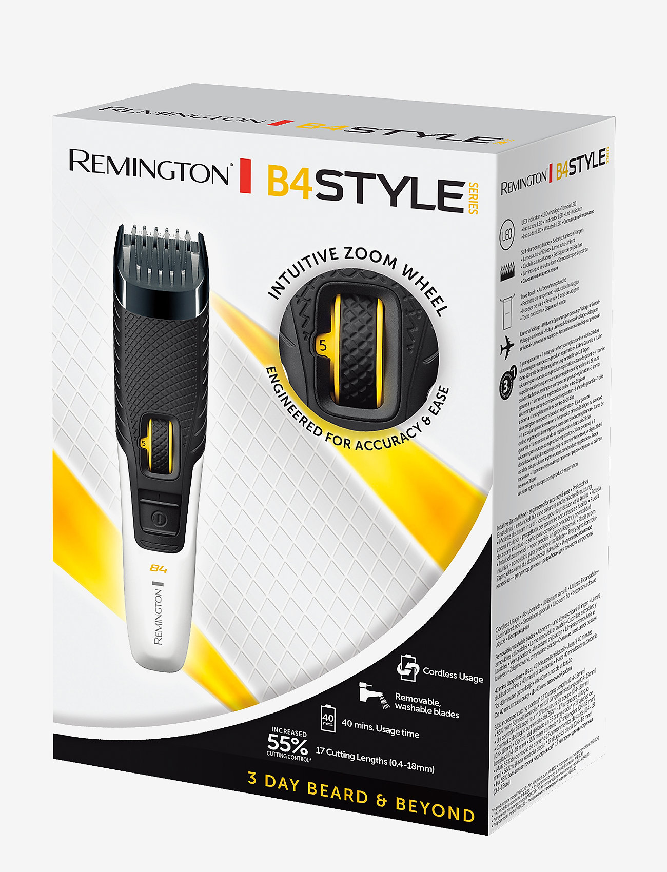 Remington - MB4000 Style Series Beard Trimmer B4 - skäggtrimmer - no color - 1