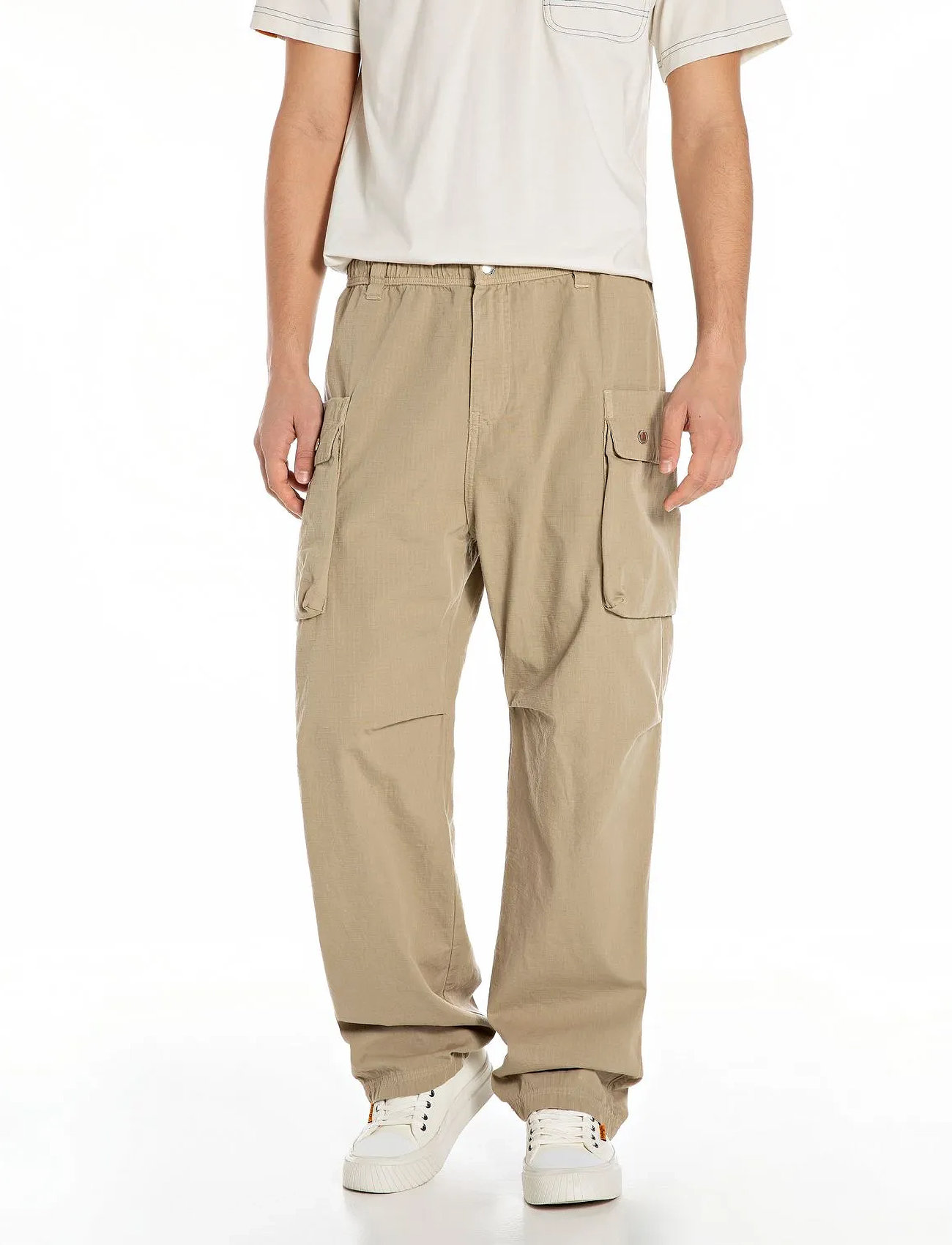 Replay Trousers, 38, Beige, Bukser > Cargo-Bukser, Herre