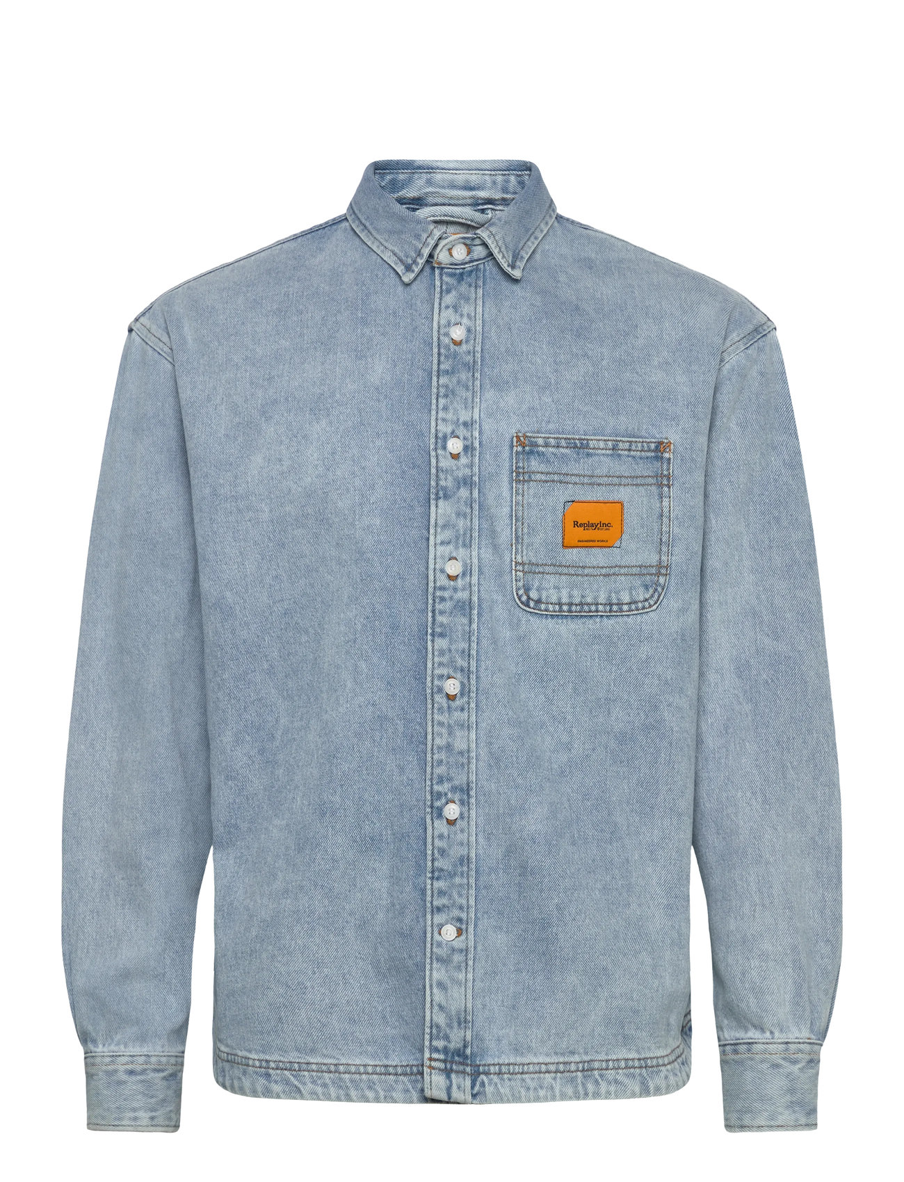 REPLAY Shirt Blau - XL - Herren
