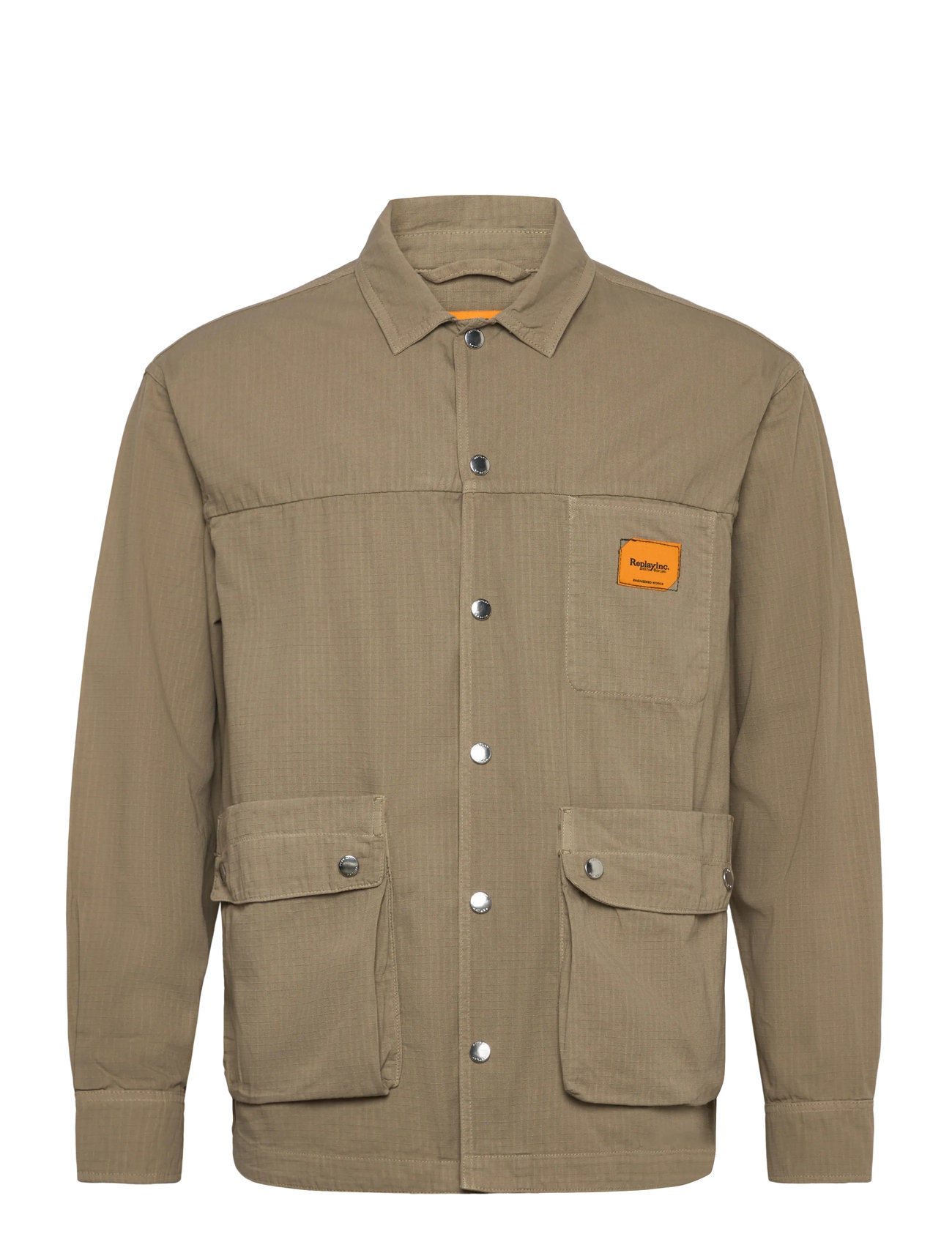 REPLAY Shirt Khaki - XL - Herren
