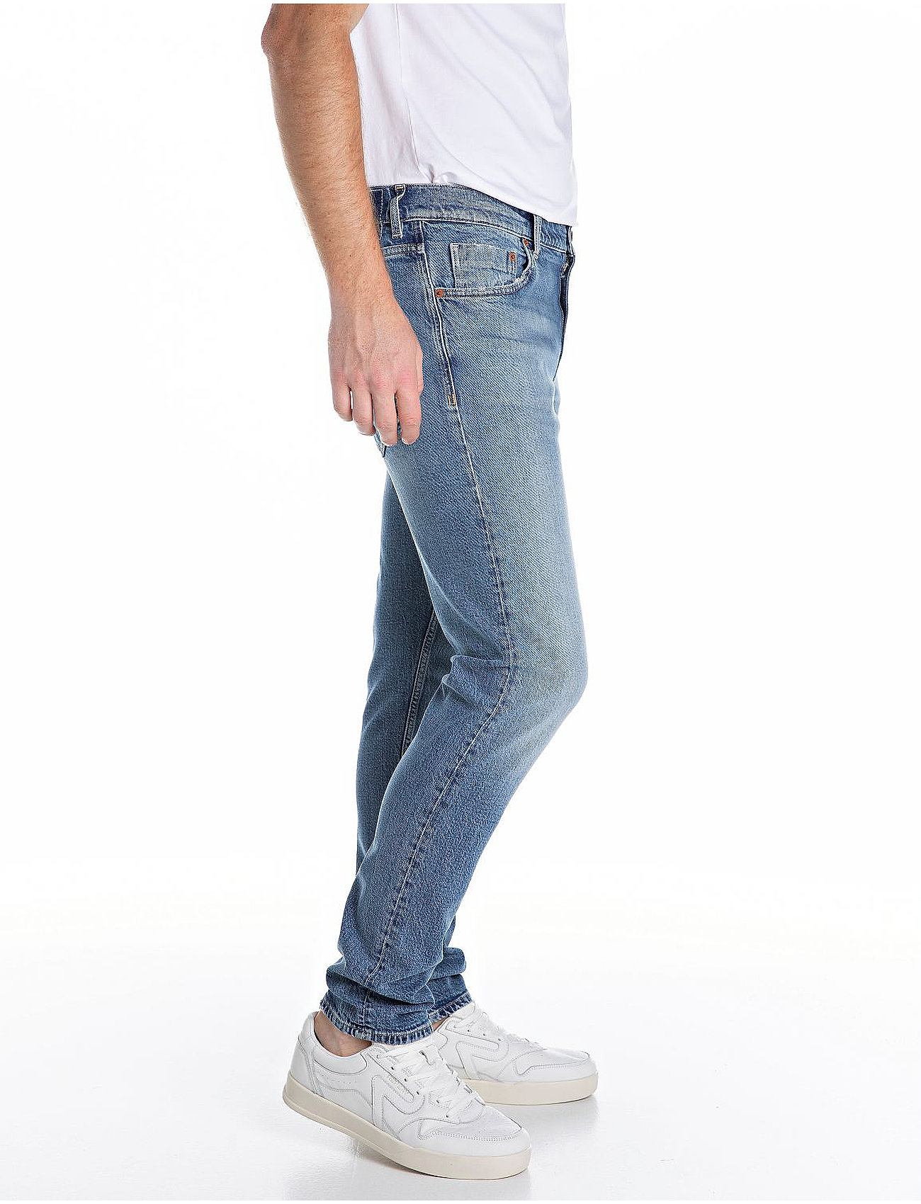 Replay Mickym Trousers Slim Tapered Original, 32 x 32, Blue, Jeans > Smalle, Herre