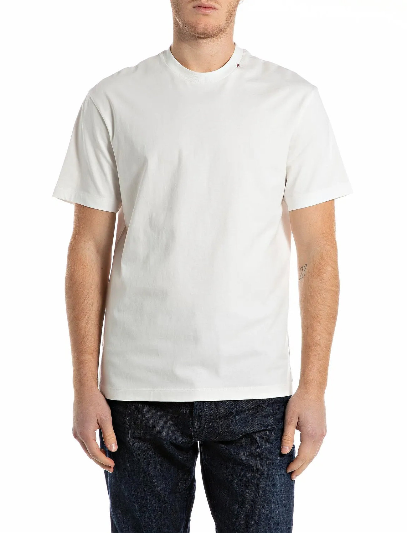 Replay T-Shirt Relaxed, XL, White, T-Shirts > Kortærmede, Herre